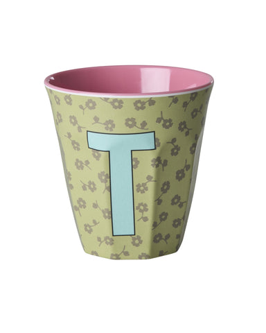 T Floral Melamine Cup - Rice DK