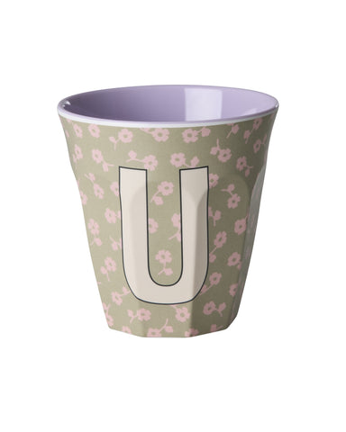 U Floral Melamine Cup - Rice DK