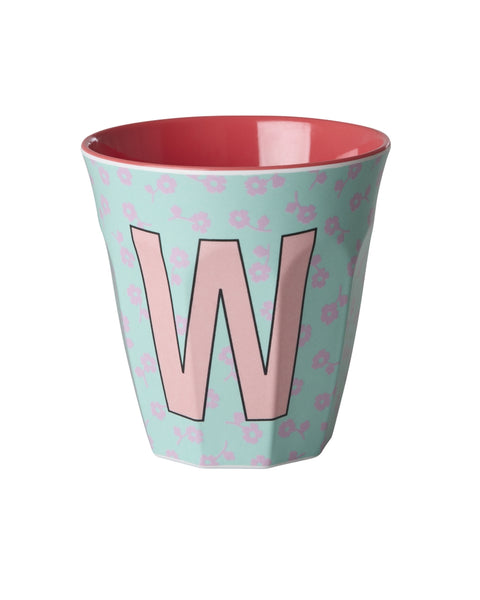 W Floral Melamine Cup - Rice DK