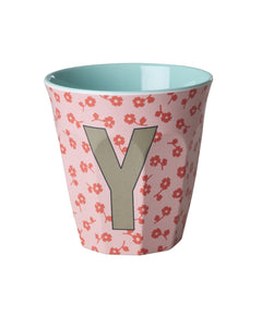 Y Floral Melamine Cup - Rice DK