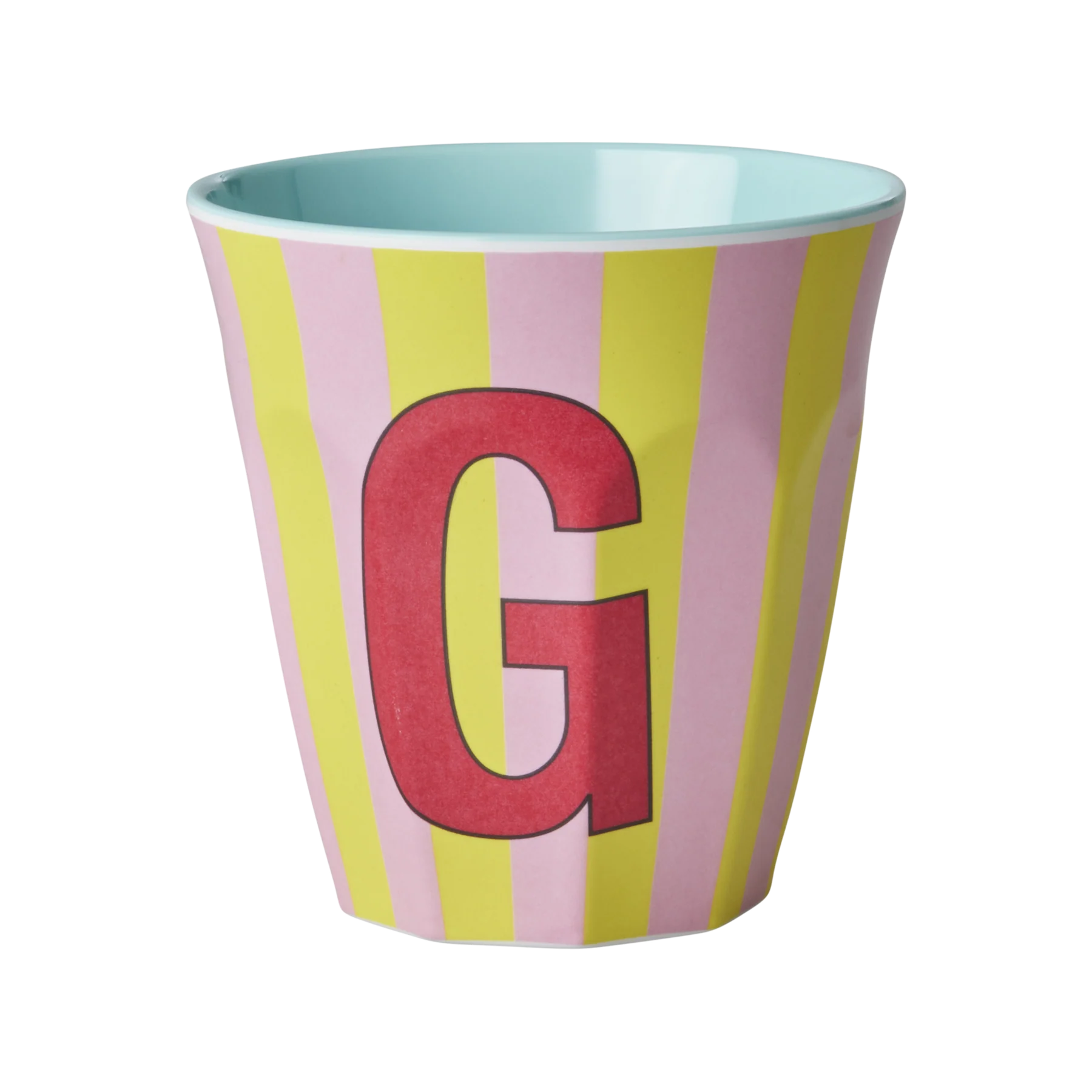 G Pink Stripe Melamine Cup - Rice DK