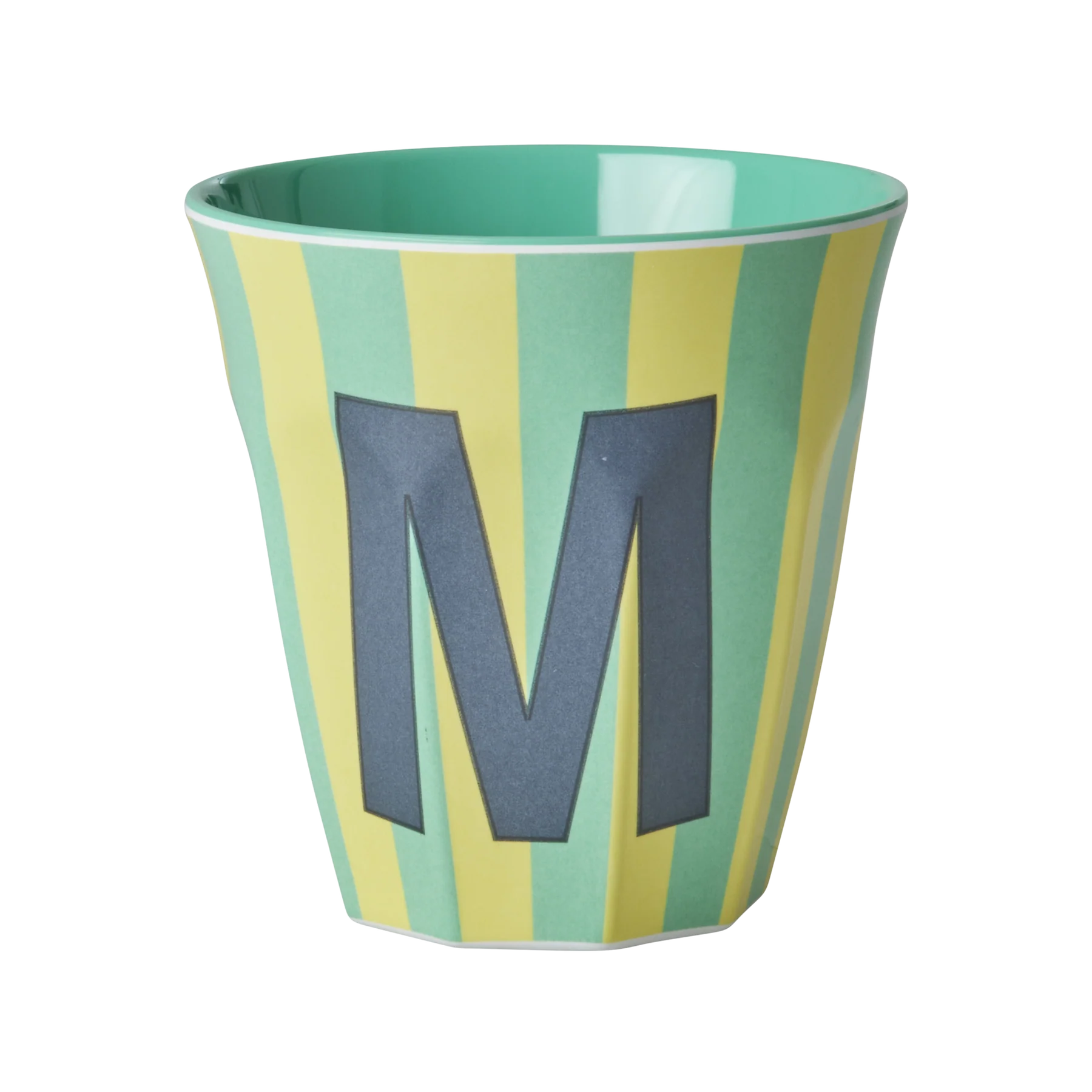 M Blue Stripe Melamine Cup - Rice DK