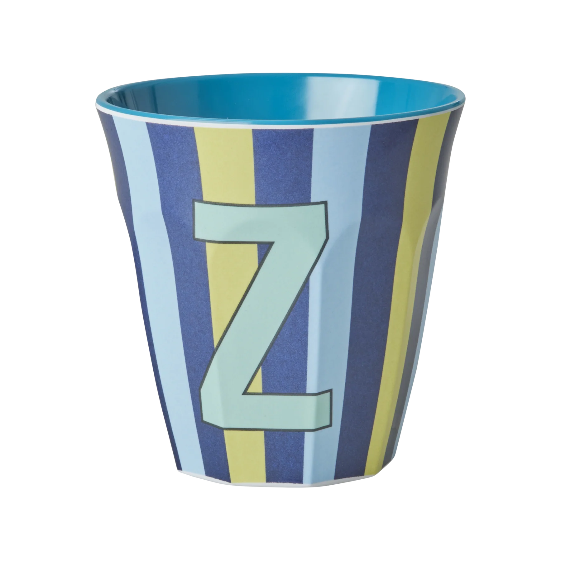 Z Blue Stripe Melamine Cup - Rice DK