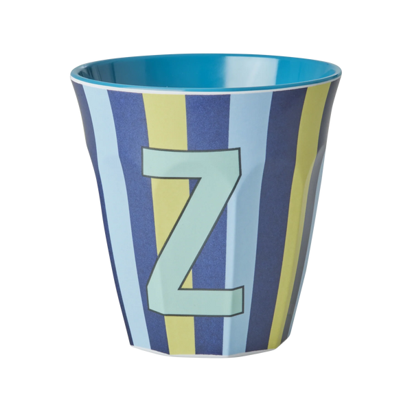 Z Blue Stripe Melamine Cup - Rice DK
