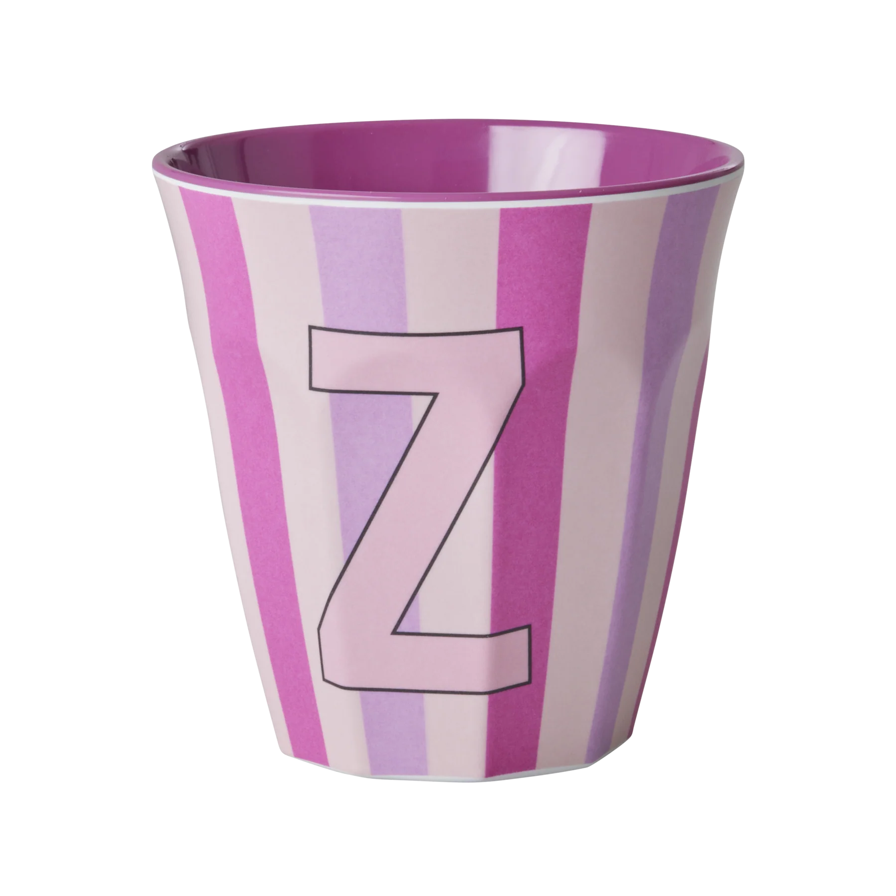 Z Pink Stripe Melamine Cup - Rice DK