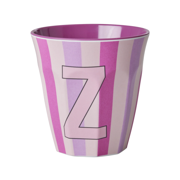 Z Pink Stripe Melamine Cup - Rice DK