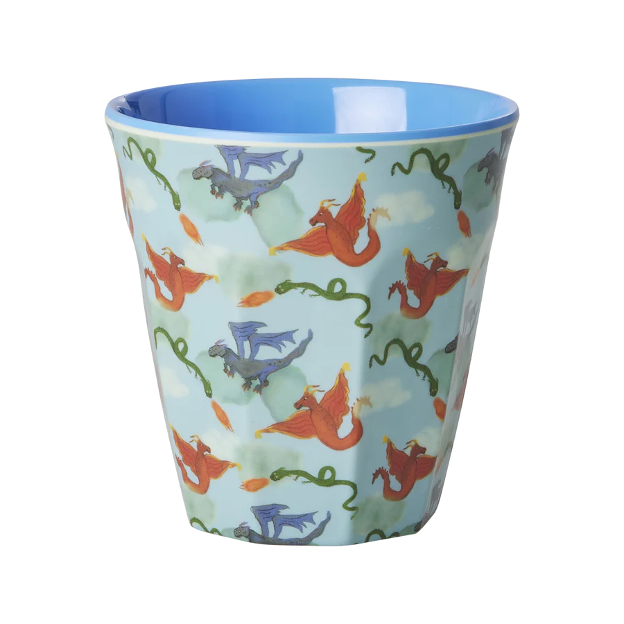 Dragon Print Melamine Cup - Rice DK