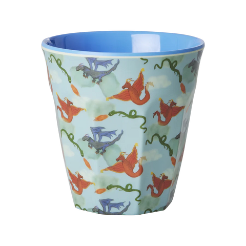 Dragon Print Melamine Cup - Rice DK