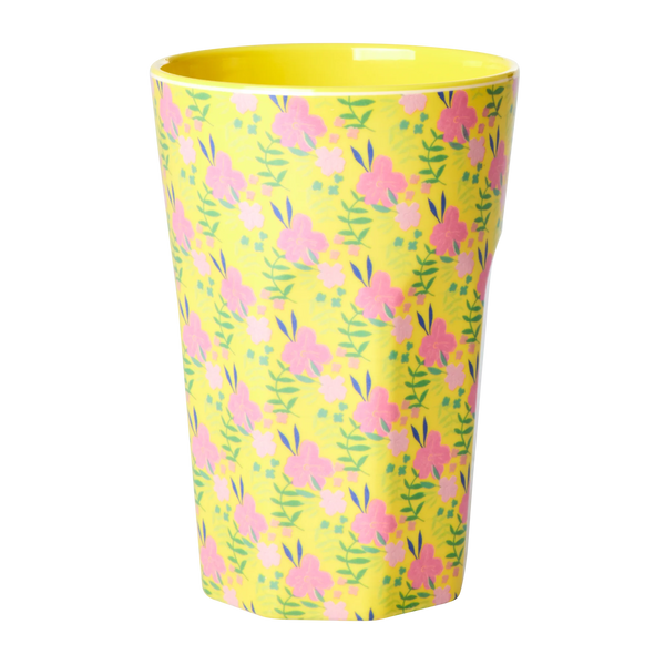 Sunny Days Print Tall Melamine Cup - Rice DK