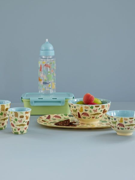 Blue Sweet Jungle Print Melamine Cup - Rice DK