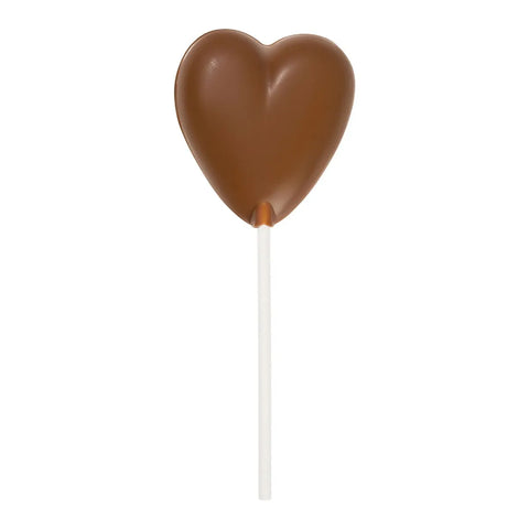 Milk Chocolate Heart Lollipop - Cocoba Chocolate