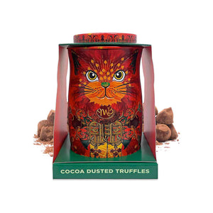 Fire Dancer Orange Choccy Scoffy Truffles Cat Tin - Monty Bojangles