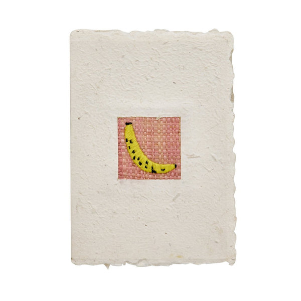 A5 Paper Card with Fruit Embroidery and Envelope - Rice DK