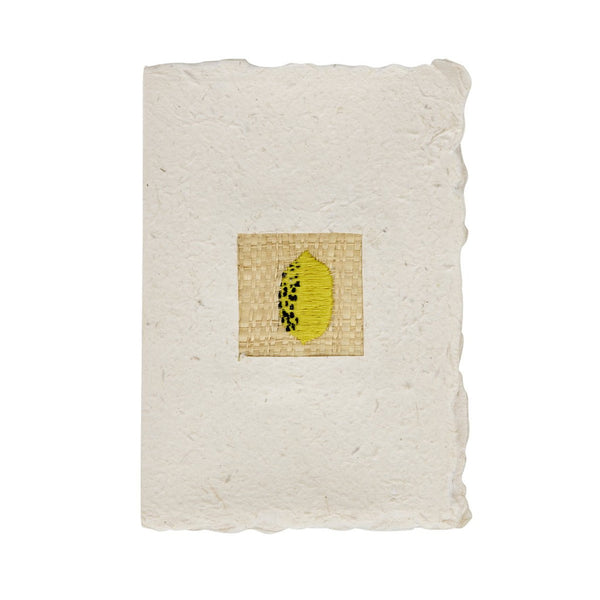A5 Paper Card with Fruit Embroidery and Envelope - Rice DK