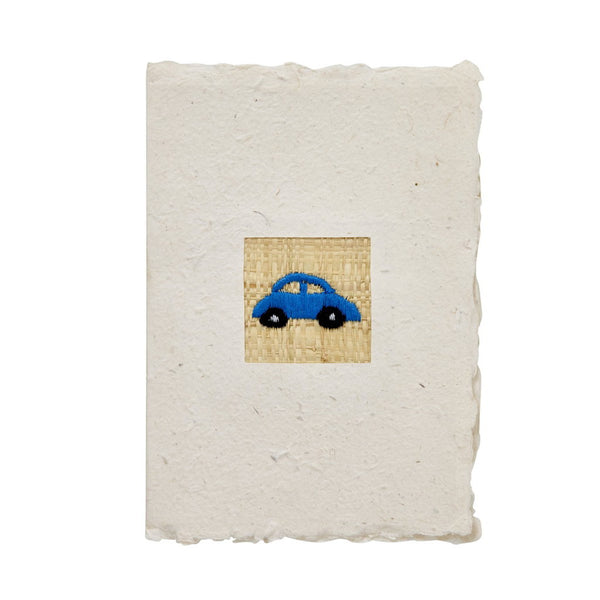 A5 Paper Card with Kids Embroidery and Envelope - Rice DK
