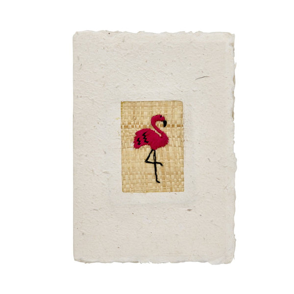 A5 Paper Card with Kids Embroidery and Envelope - Rice DK