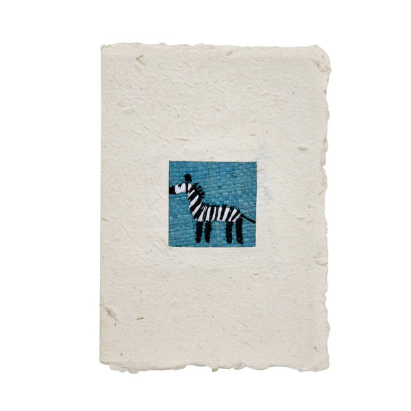 A5 Paper Card with Kids Embroidery and Envelope - Rice DK