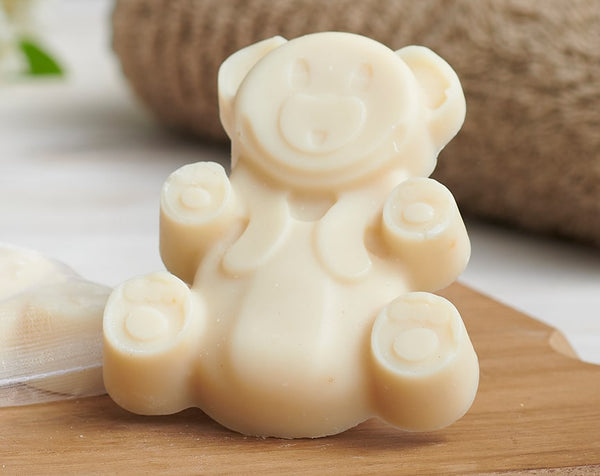 Teddy Bear Shaped Goats Milk Soap Bar - Goats of the Gorge