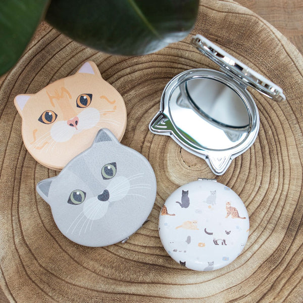 Cat Face Compact Mirror