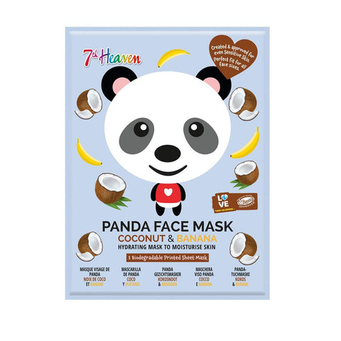 Hydrating Panda Face Mask,  Coconut and Banana - 7th Heaven