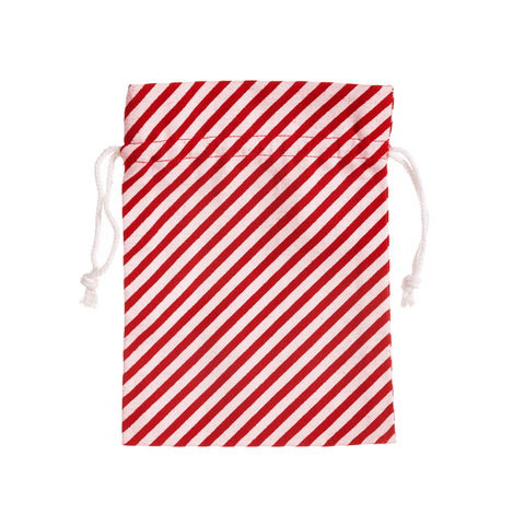 Red & White Stripes Gift Wrap Bag - Sass & Belle