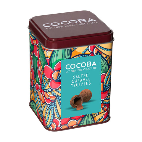Salted Caramel Truffles Gift Tin - Cocoba Chocolate