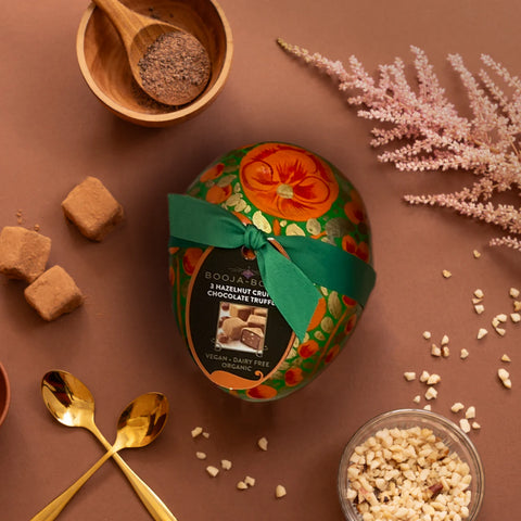 Small Hazlenut Crunch Chocolate Truffle Easter Egg - Booja Booja