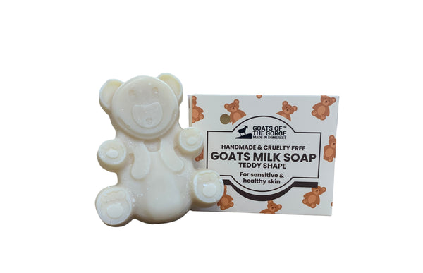 Teddy Bear Shaped Goats Milk Soap Bar - Goats of the Gorge