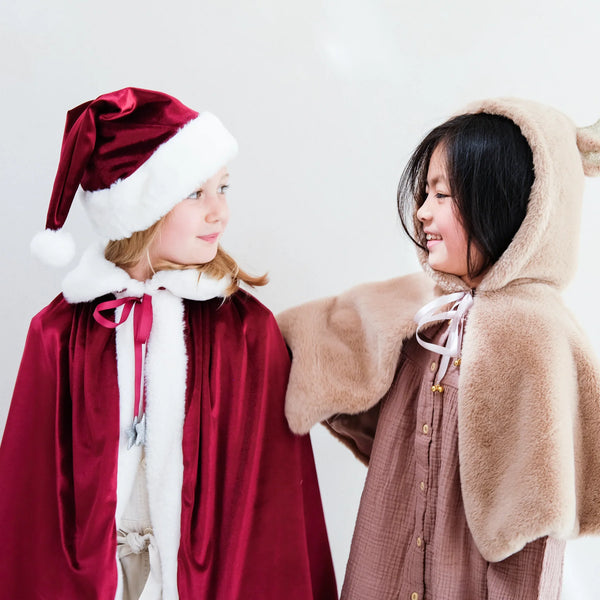 Children Wearing Santa and Reindeer Capes - Mimi & Lula