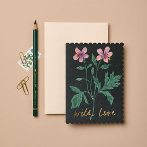 Geranium 'With Love' Card - Wanderlust Paper Co.