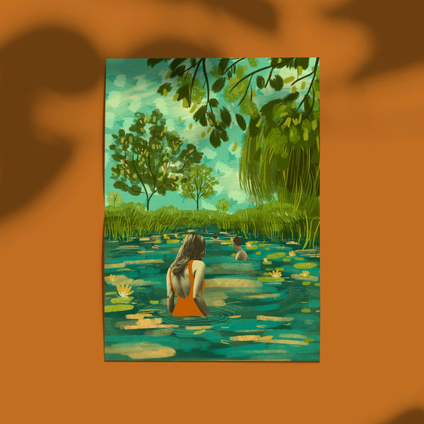 Wild River Swimming Card - Emy Lou Holmes