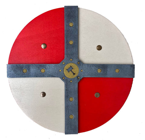 Large Red & White Thor Historic Viking Shield