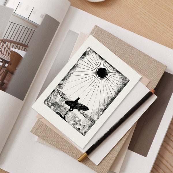 Chasing Waves Greeting Card - Luke Holcombe Studio