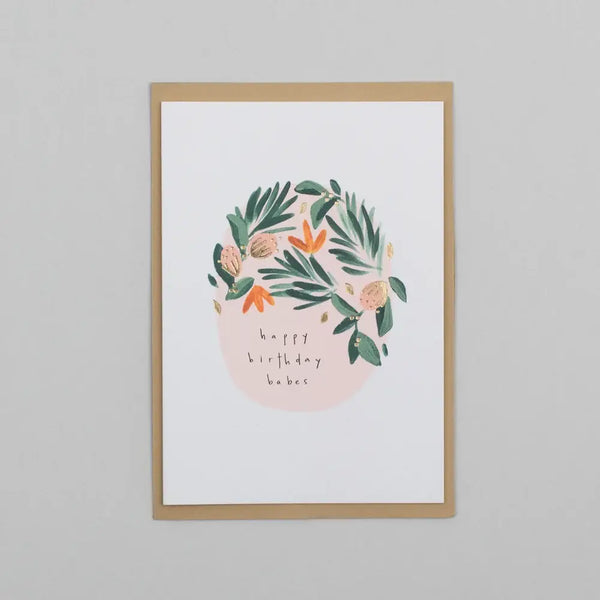 Happy Birthday Babes Greeting Card - Katie Housley