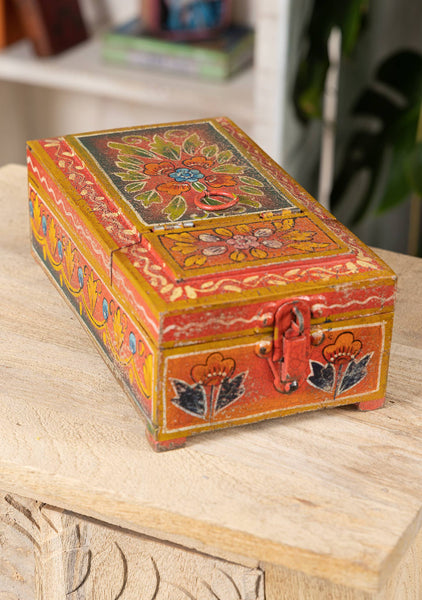 Vintage Wooden Mirror Box