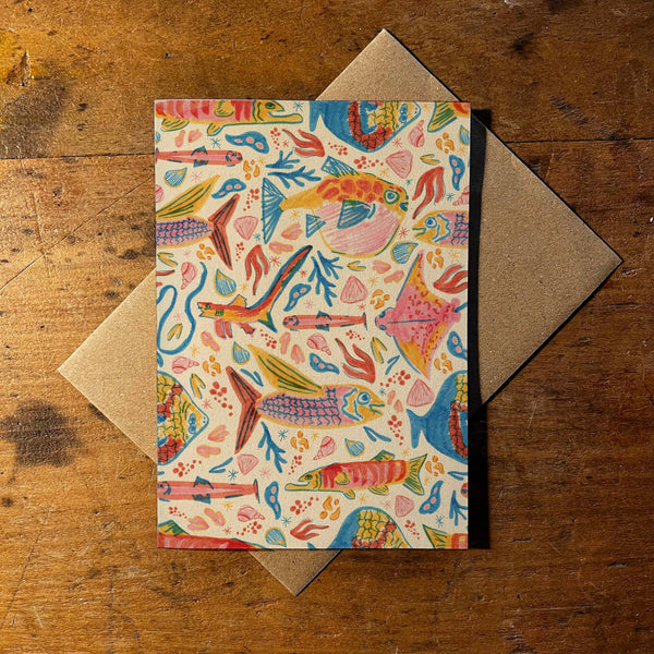 Sea A6 Greeting Card - Rebecca Joy Ltd