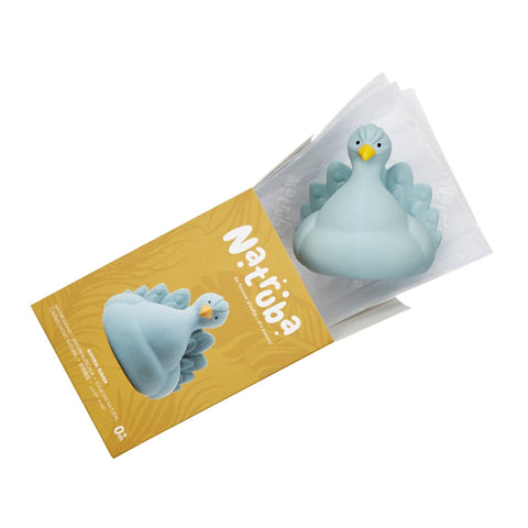 Light Blue Peacock Natural Rubber Bath Toy - Natruba