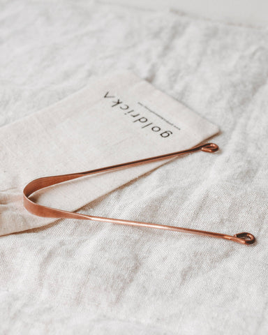 Copper Tongue Cleaner - Goldrick Natural Living