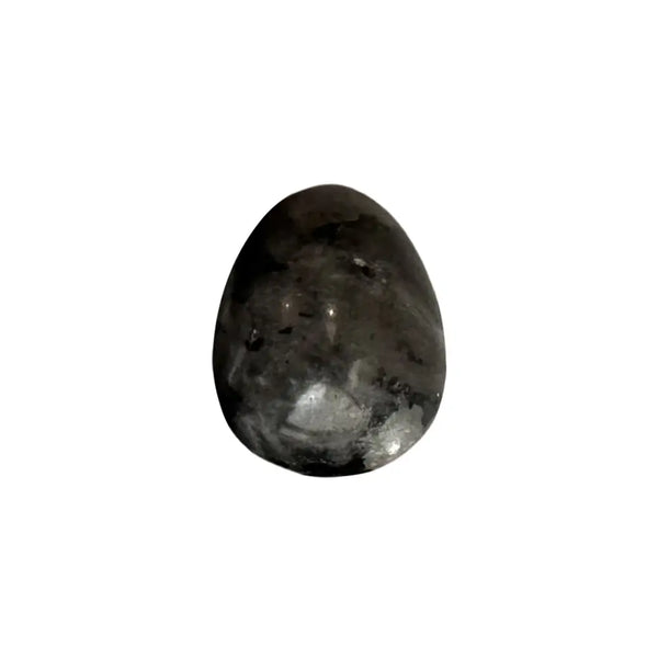 Dark gemstone on a white background