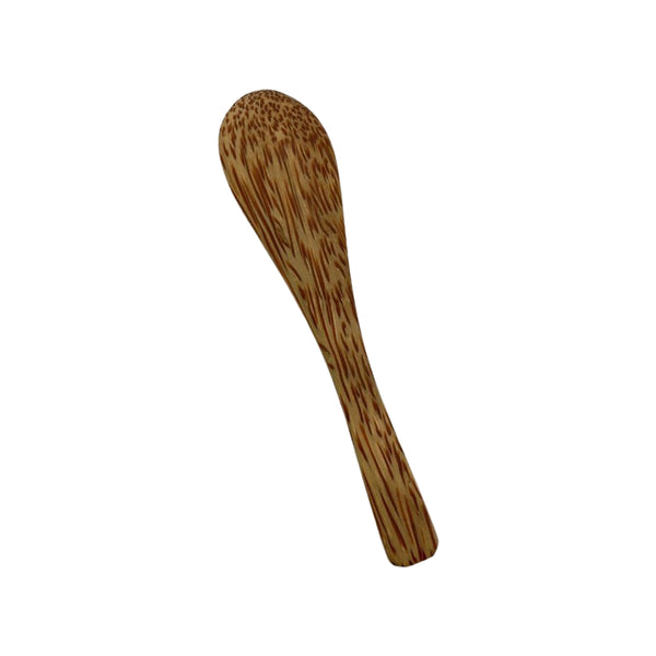 Wooden spoon on a white background