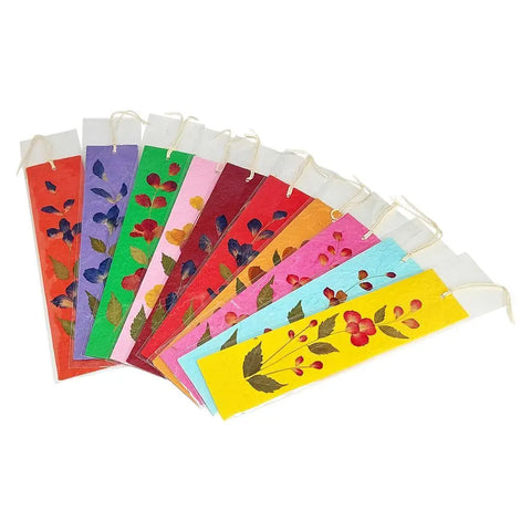 Colourful Floral Mulberry Bookmark - VIE Naturals
