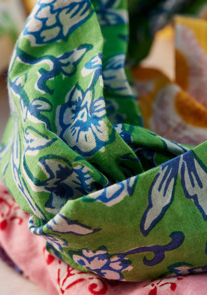 Block Print Knot Hairband in Mixed Prints - Namaste
