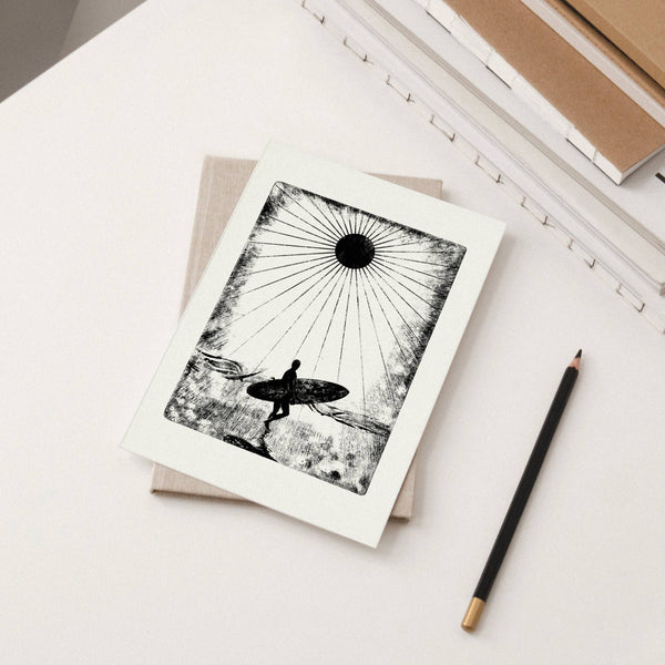 Chasing Waves Greeting Card - Luke Holcombe Studio