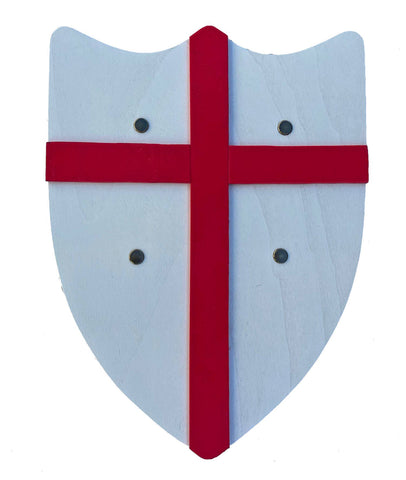 White with Saint George Cross Historik Shield  - Large