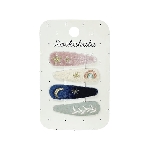 Starry Skies Embroidered Clip Set - Rockahula