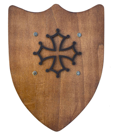 Occitan Cross Rustic Shield - Large