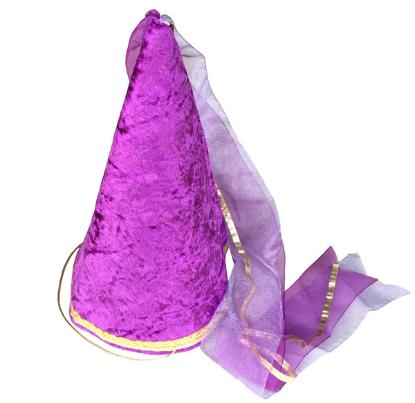 Violet Velvet Cone Fairy Crown