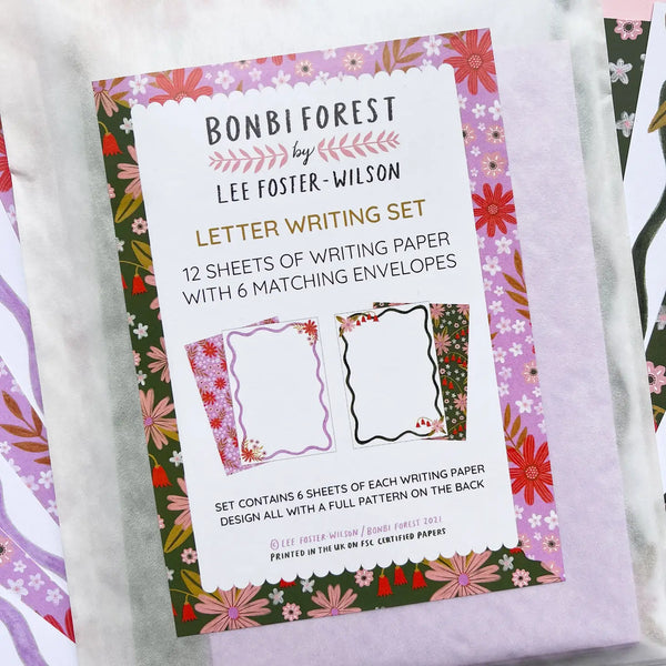 Garden Florals Letter Writing Set - Bonbi Forest