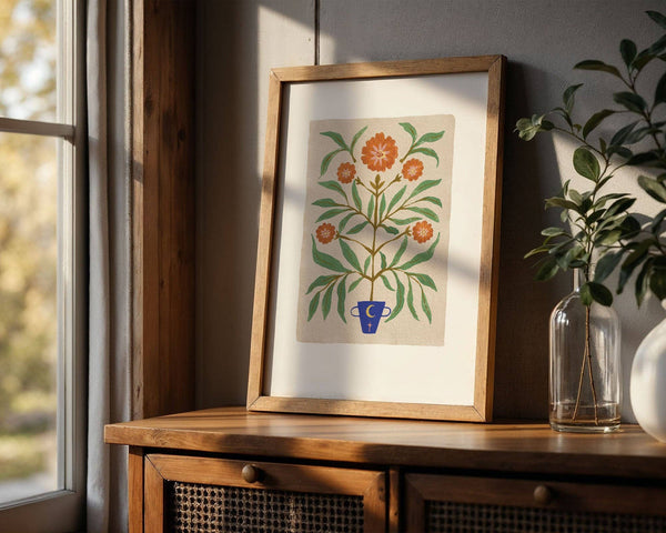 Healing Marigold Print A5 Print - Summer Moon Studio