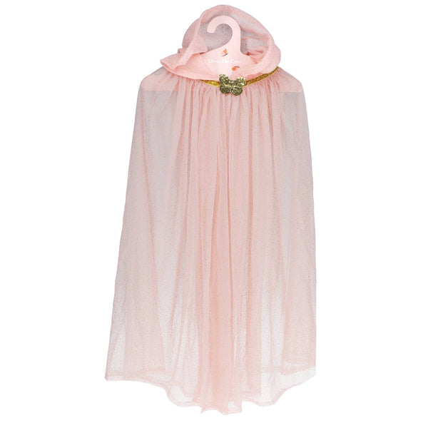 Light pink dressing up cape on a white background